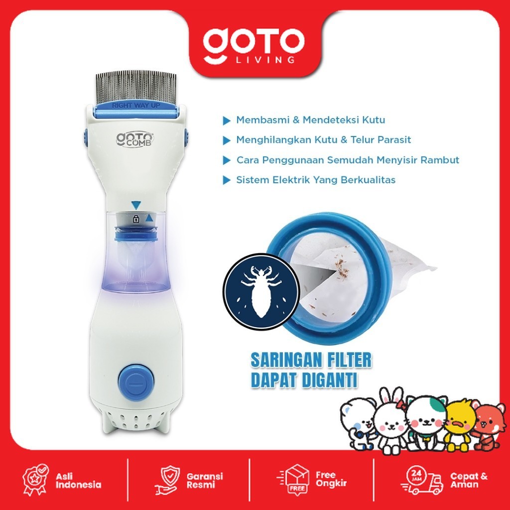 Kutu Rambut Susah Hilang? Coba Pakai Sisir Elektrik Pembasmi Kutu dari GOTO Living!