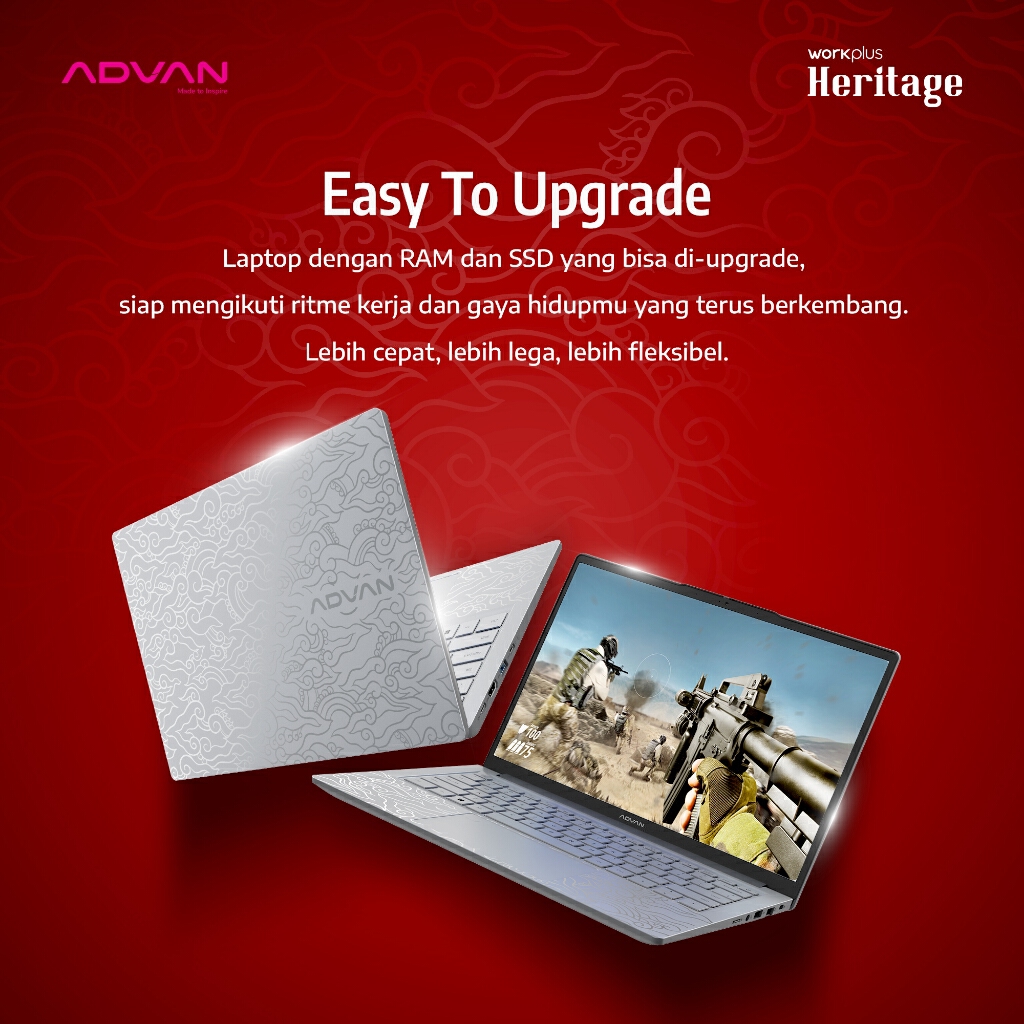 Laptop dengan Desain Batik? Kenalin ADVAN Workplus Heritage Megamendung