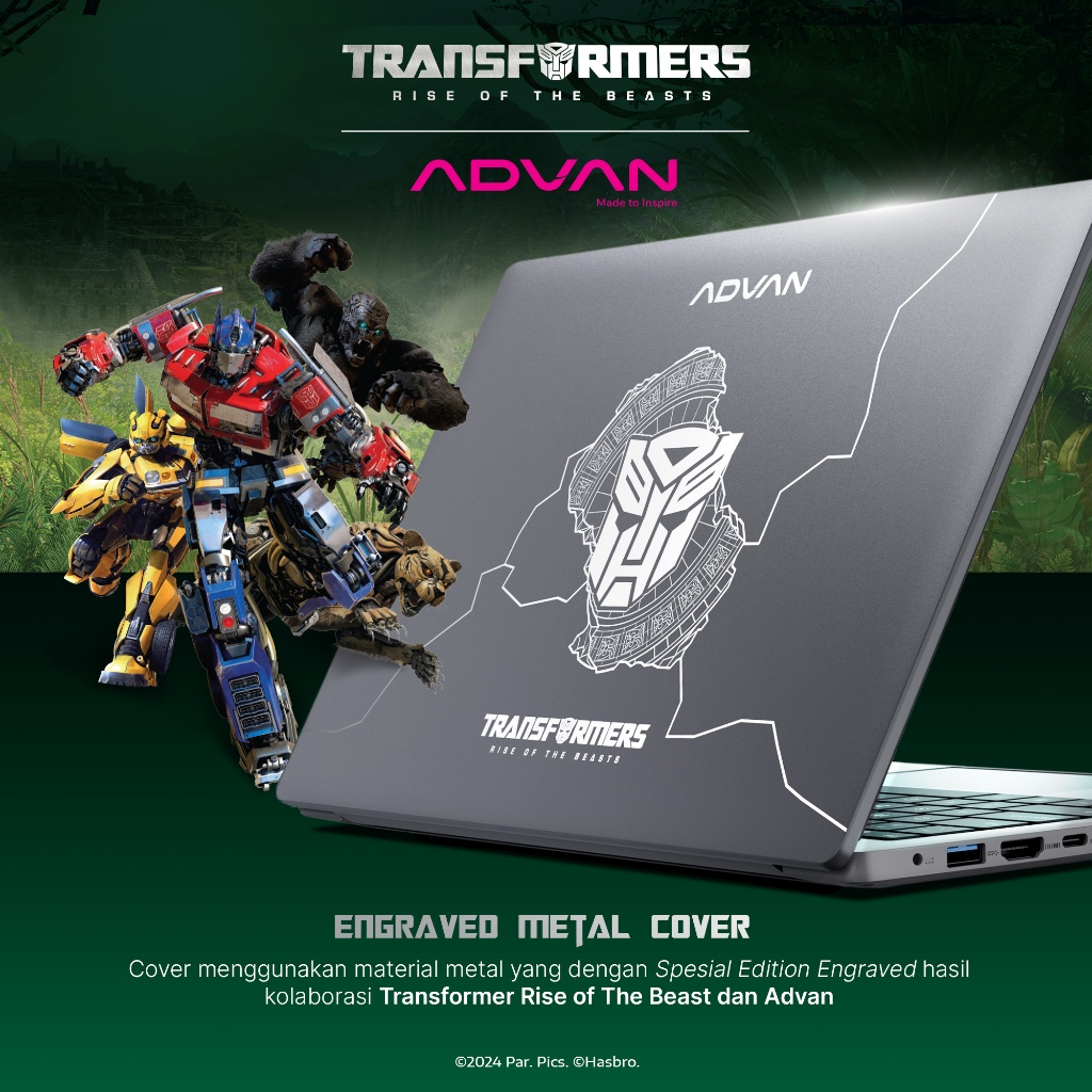 ADVAN Laptop TBook X Transformers, Desain Keren dan Performa Andal Untuk Aktivitas Sehari-hari