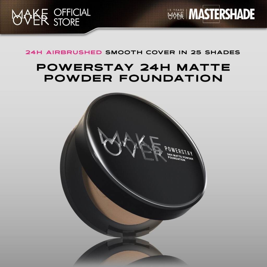 MAKE OVER Powerstay 24H Matte Powder Foundation Cocok untuk Kamu yang Suka Finish Matte Rapi
