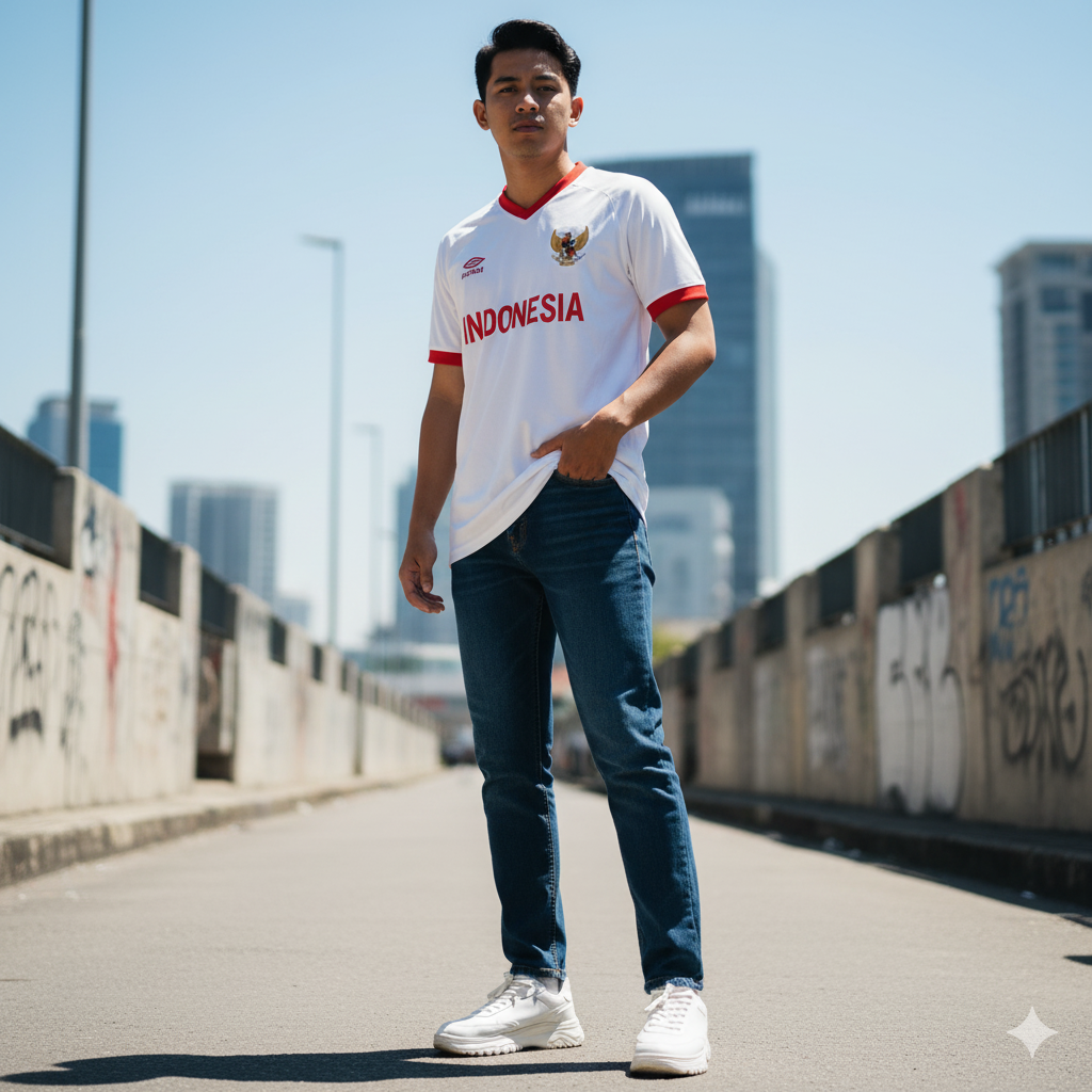 Kaus Timnas Wajib Jadi Streetwear! Cara Keren Mix and Match Official Merchandise
