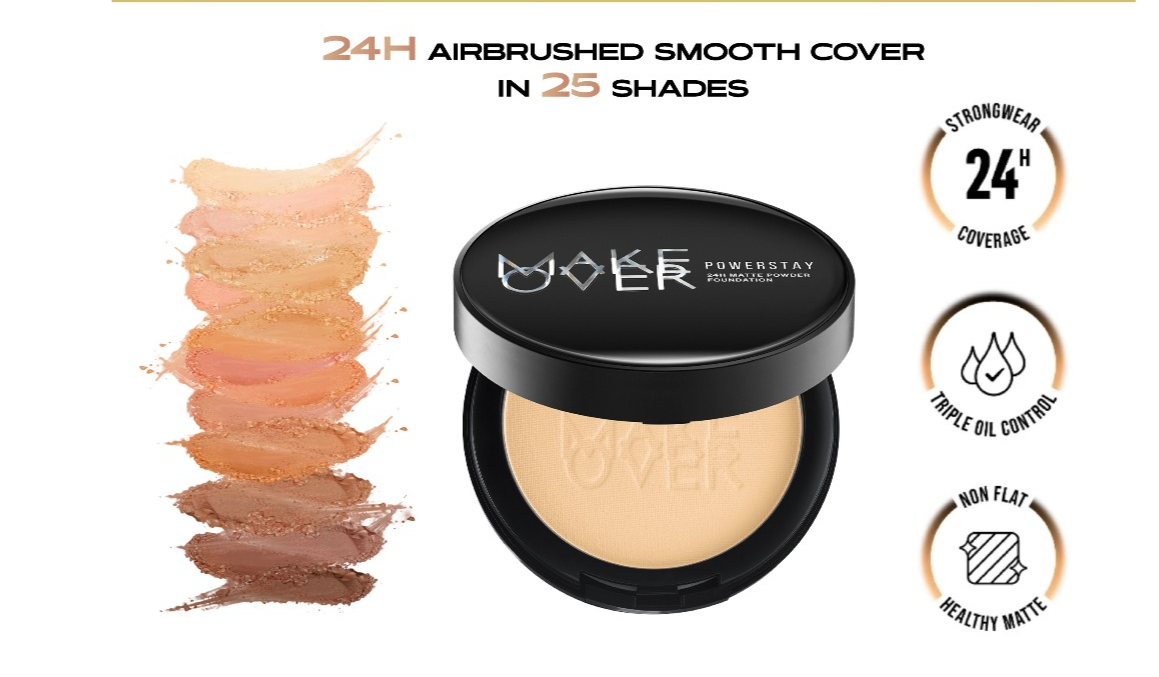 MAKE OVER Powerstay 24H Matte Powder Foundation Cocok untuk Kamu yang Suka Finish Matte Rapi