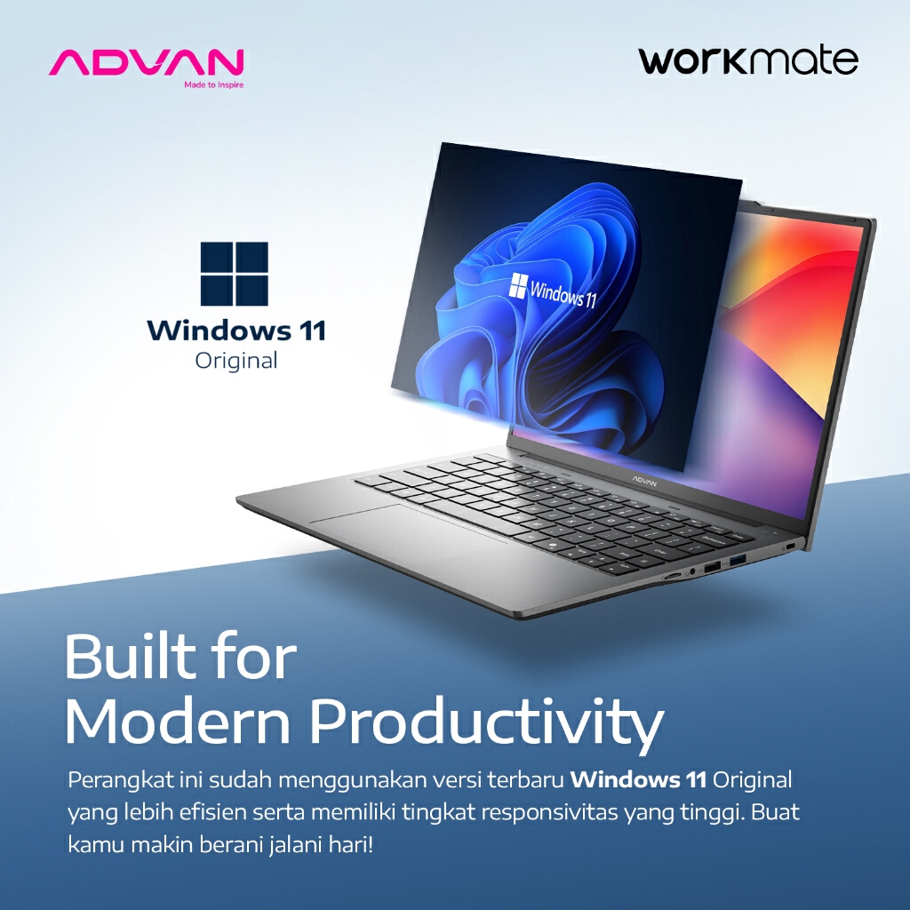 Intip Spesifikasi Laptop Advan WORKMATE AMD Ryzen 5 3500, Layak Dibeli?