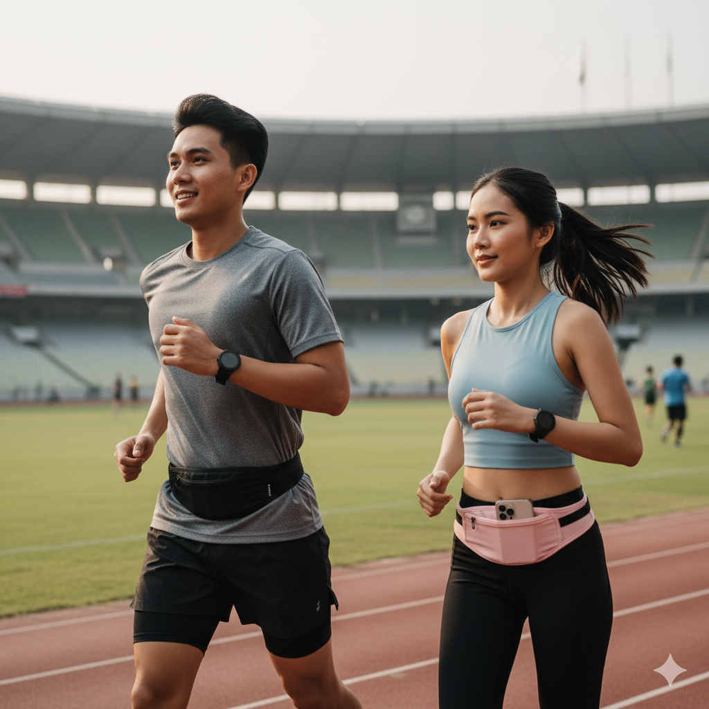 Lari Dengan HP Mahal Tanpa Takut Jatuh! Solusinya Ada di Running Belt Anti-Goyang