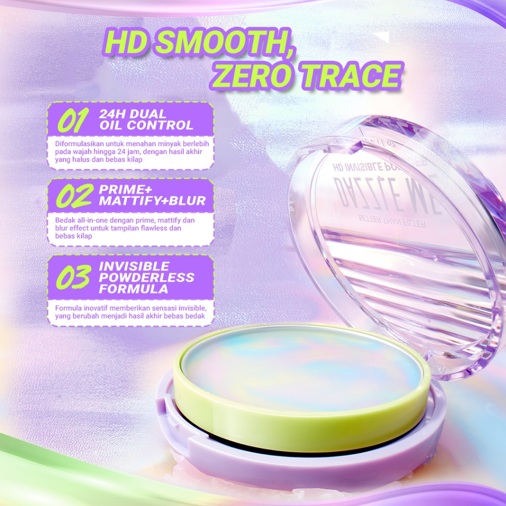 Review Produk DAZZLE ME Invisible Powder, Bisa Jadi Solusi Kulit Halus Sepanjang Hari?