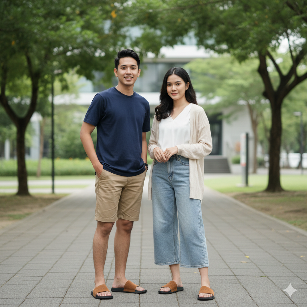 Tampil Rapi Tanpa Ribet dengan Sandal Slide Suede yang Stylish