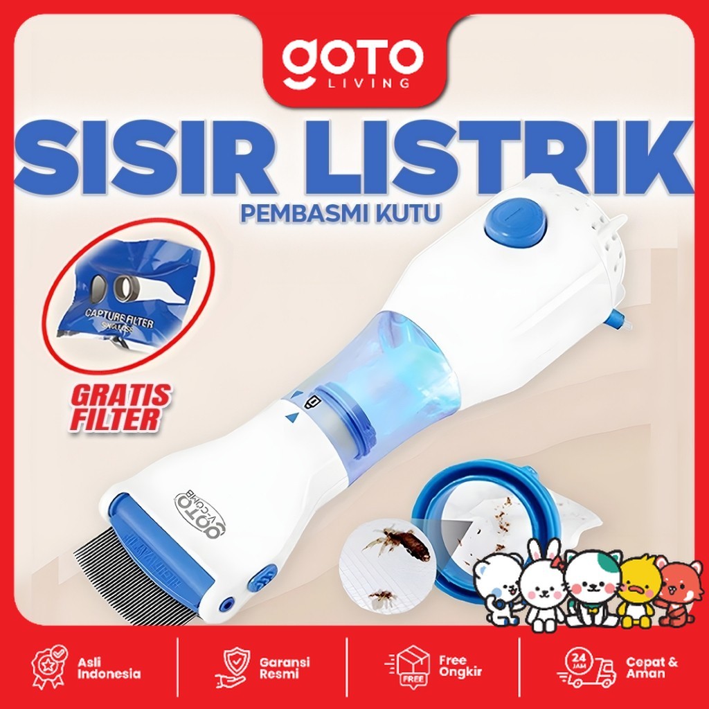 Kutu Rambut Susah Hilang? Coba Pakai Sisir Elektrik Pembasmi Kutu dari GOTO Living!