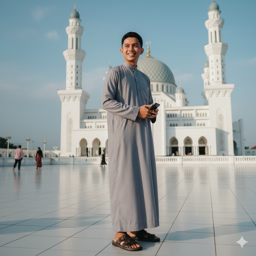 Nyaman Beribadah Tanpa Gerah! Kenali 3 Bahan Terbaik untuk Jubah Gamis Muslim Pria