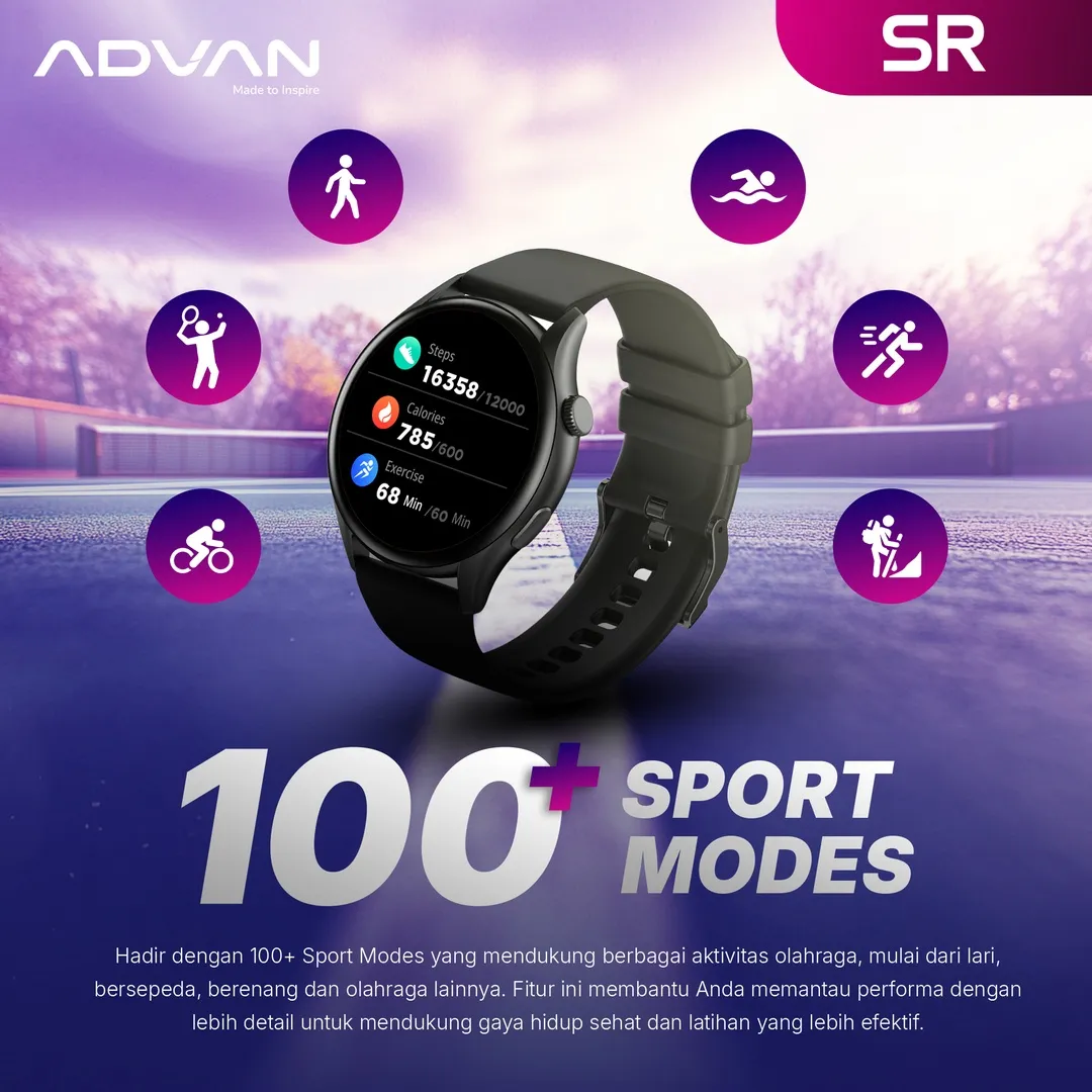 Jam Tangan Pintar Terjangkau dengan Fitur Lengkap? Cek ADVAN Smartwatch SR!