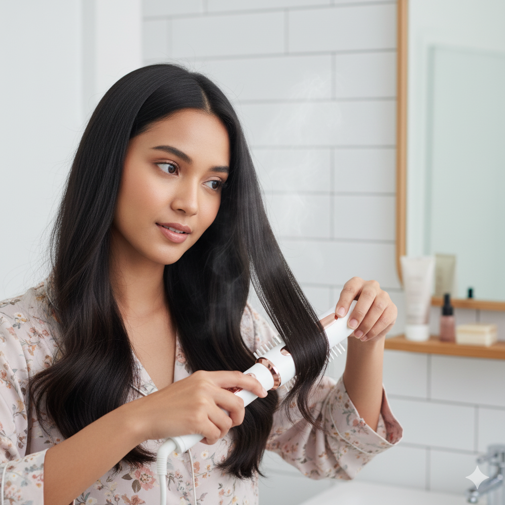 Lebih Cepat, Lebih Praktis! Ini Rahasia Rambut Indah Tanpa Ribet dengan Catokan 2in1