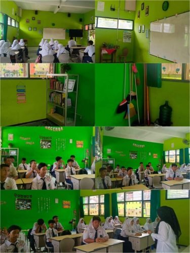 Kelas-Kelas MTsN 2 Jember Disulap Jadi Ruang Belajar Aesthetic: Green, Clean, dan Penuh Literasi
