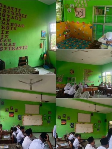 Kelas-Kelas MTsN 2 Jember Disulap Jadi Ruang Belajar Aesthetic: Green, Clean, dan Penuh Literasi