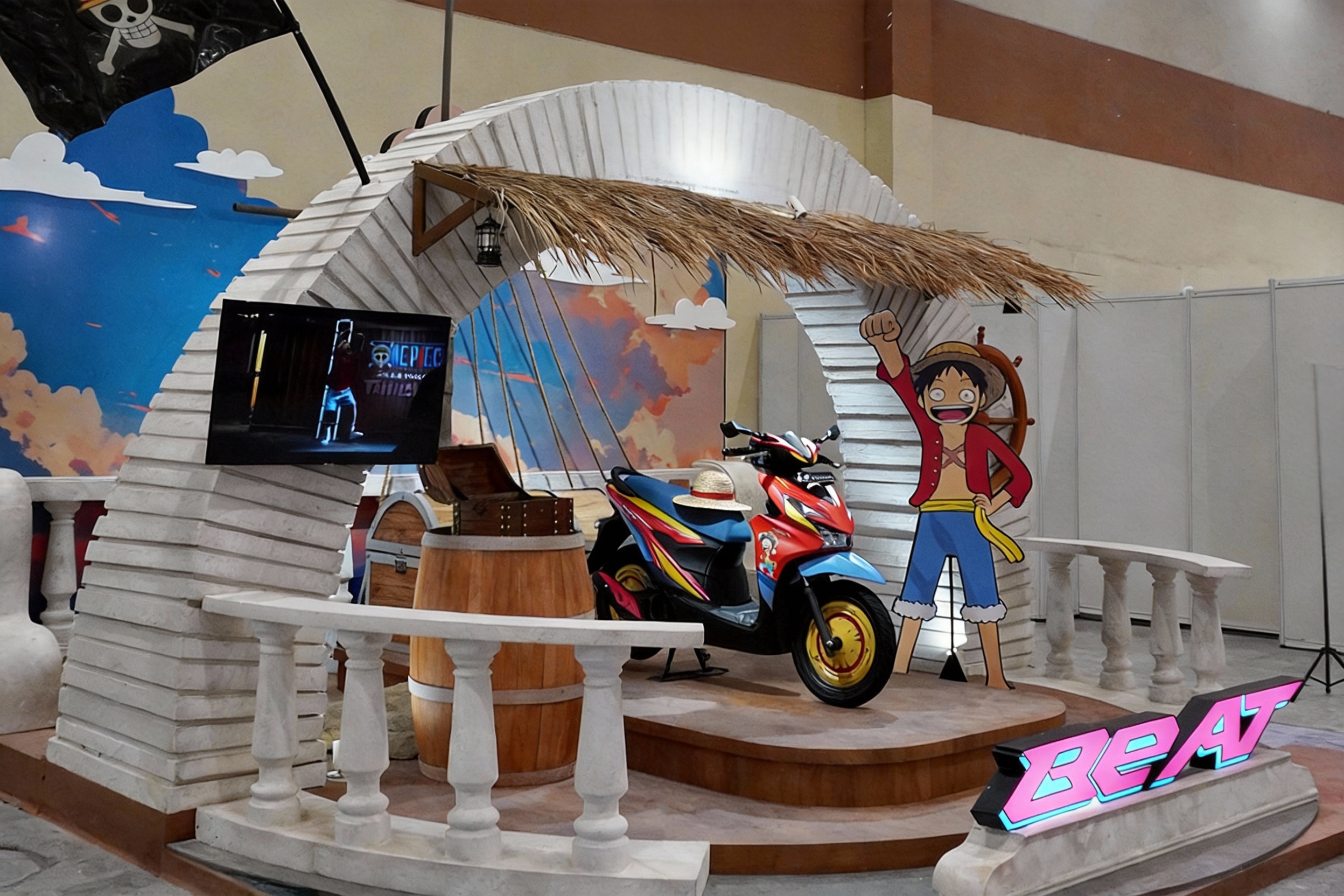 Honda BeAT One Piece x Tahilalats: Skutik Luffy yang Bikin Booth AFA Penuh Nakama