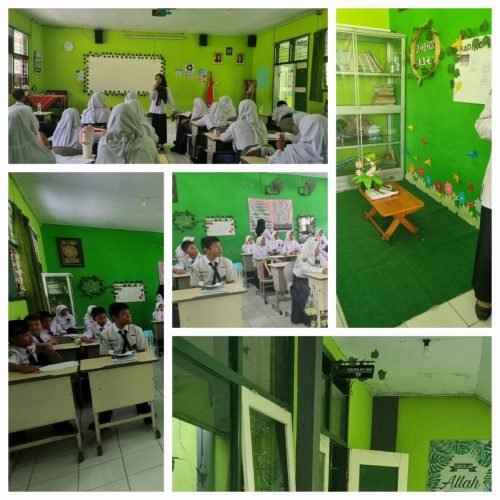 Kelas-Kelas MTsN 2 Jember Disulap Jadi Ruang Belajar Aesthetic: Green, Clean, dan Penuh Literasi