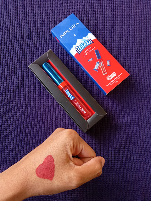 Lip Cream IMPLORA X RELAXA Rasa Permen: Bikin Bibir Merona dan Auto Happy!