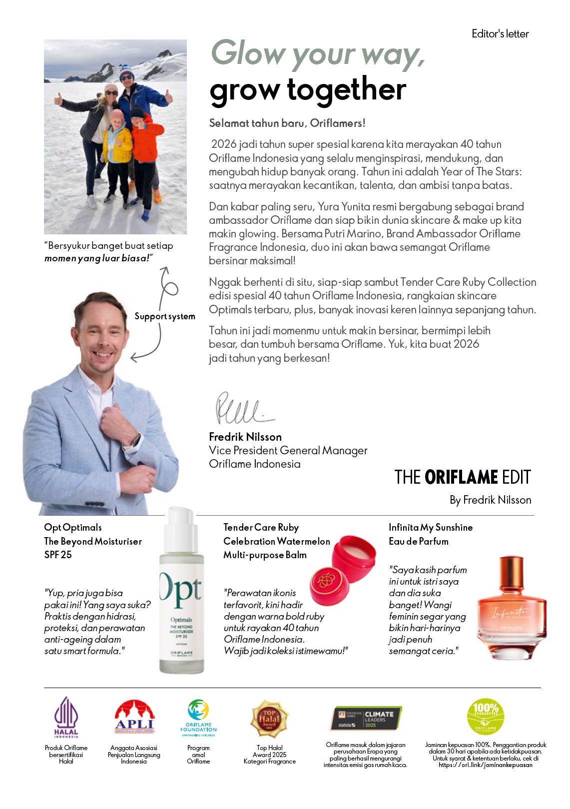 Katalog Oriflame Januari 2026: Panduan Belanja Cantik, Wangi, dan Super Lembap!