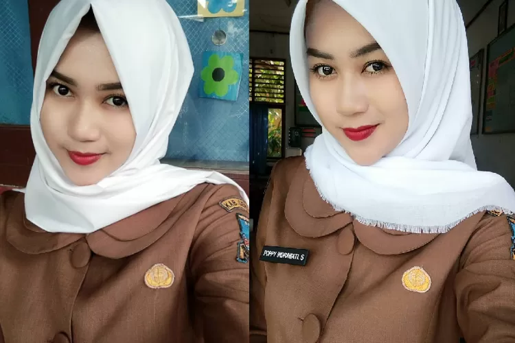 Viral Sejak 2016, Bu Poppy Buktikan Guru Juga Bisa Secantik Makeup Influencer