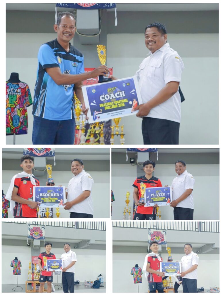 SMKN Kasiman Borong Gelar! Juara 1, Best Player, Best Blocker, sampai Best Coach di Fun Game Voli Bojonegoro