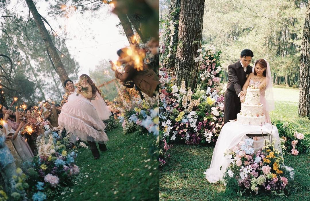 Viral! Konsep Enchanted Forest & Gaun Pink Coquette ala Nadin Amizah yang Bikin Pengen Nikah Cepat-Cepat