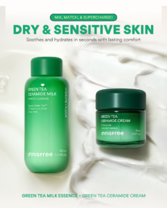 Kulit Cepat Kering & Sensitif Karena Cuaca? Coba Trik 3 Detik dengan Green Tea Ceramide Ini