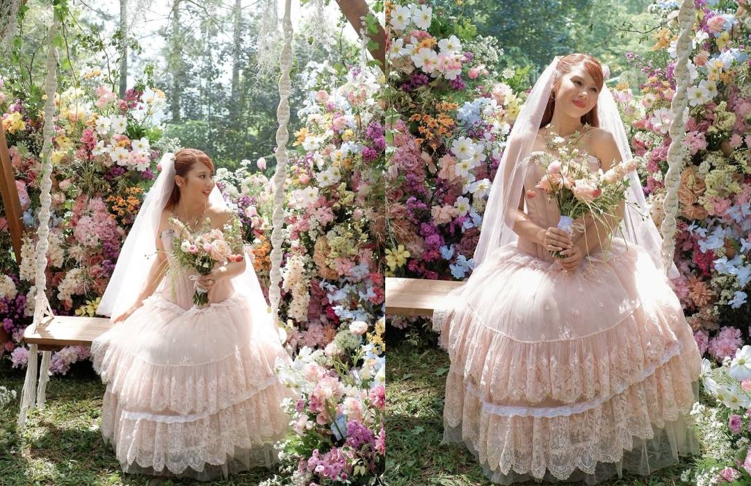 Viral! Konsep Enchanted Forest & Gaun Pink Coquette ala Nadin Amizah yang Bikin Pengen Nikah Cepat-Cepat