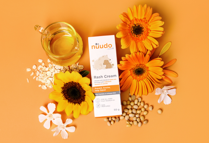 Kulit Si Kecil Gampang Merah & Ruam? Ini Rahasia Lembutnya Calendula di Produk Nuudo