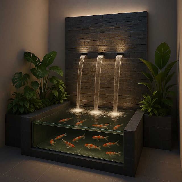 10+ Ide Kolam Air Terjun Batu Alam yang Bikin Taman Rumah Auto Mewah dan Adem