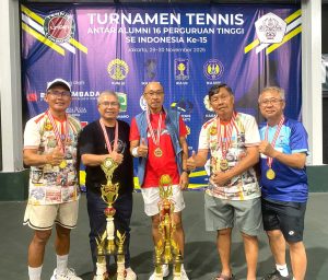Usia Hampir 70, Masih Juara! Kisah Sutikno Muliadi yang Antar IKA UNDIP Kembali Berjaya di Tenis Nasional