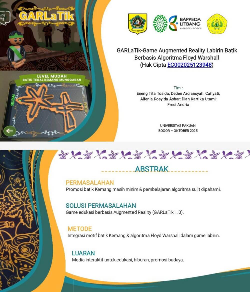 GARLaTik: Game AR Batik yang Bikin Belajar Algoritma Shortest Path Jadi Nagih!