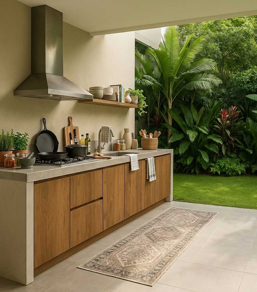 9 Ide Dapur Semi Terbuka yang Bikin Rumah Mungil Terasa Senyaman Villa Skandinavia