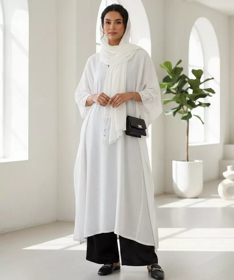 10+ Ide OOTD Lebaran Monokrom Hitam-Putih yang Auto Chic Sepanjang Hari