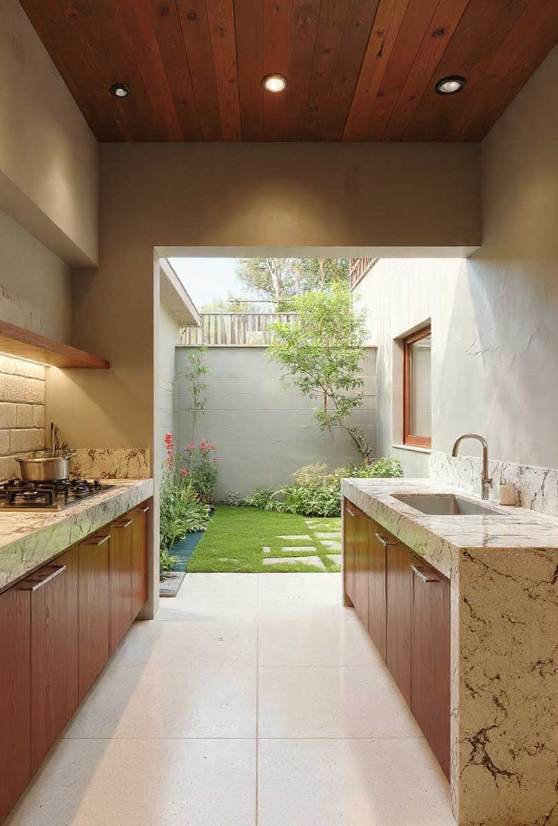 9 Ide Dapur Semi Terbuka yang Bikin Rumah Mungil Terasa Senyaman Villa Skandinavia