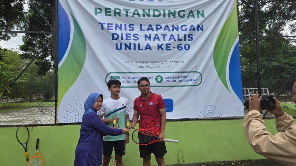 Turnamen Tenis Unila: 4 Hari Penuh Aksi, Sportivitas, dan Kejutan Juara!