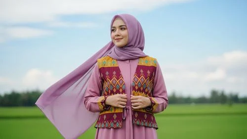 7 Ide Gamis + Vest Etnik yang Bikin Look 2025 Makin Standout