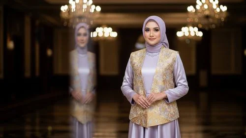 7 Ide Gamis + Vest Etnik yang Bikin Look 2025 Makin Standout