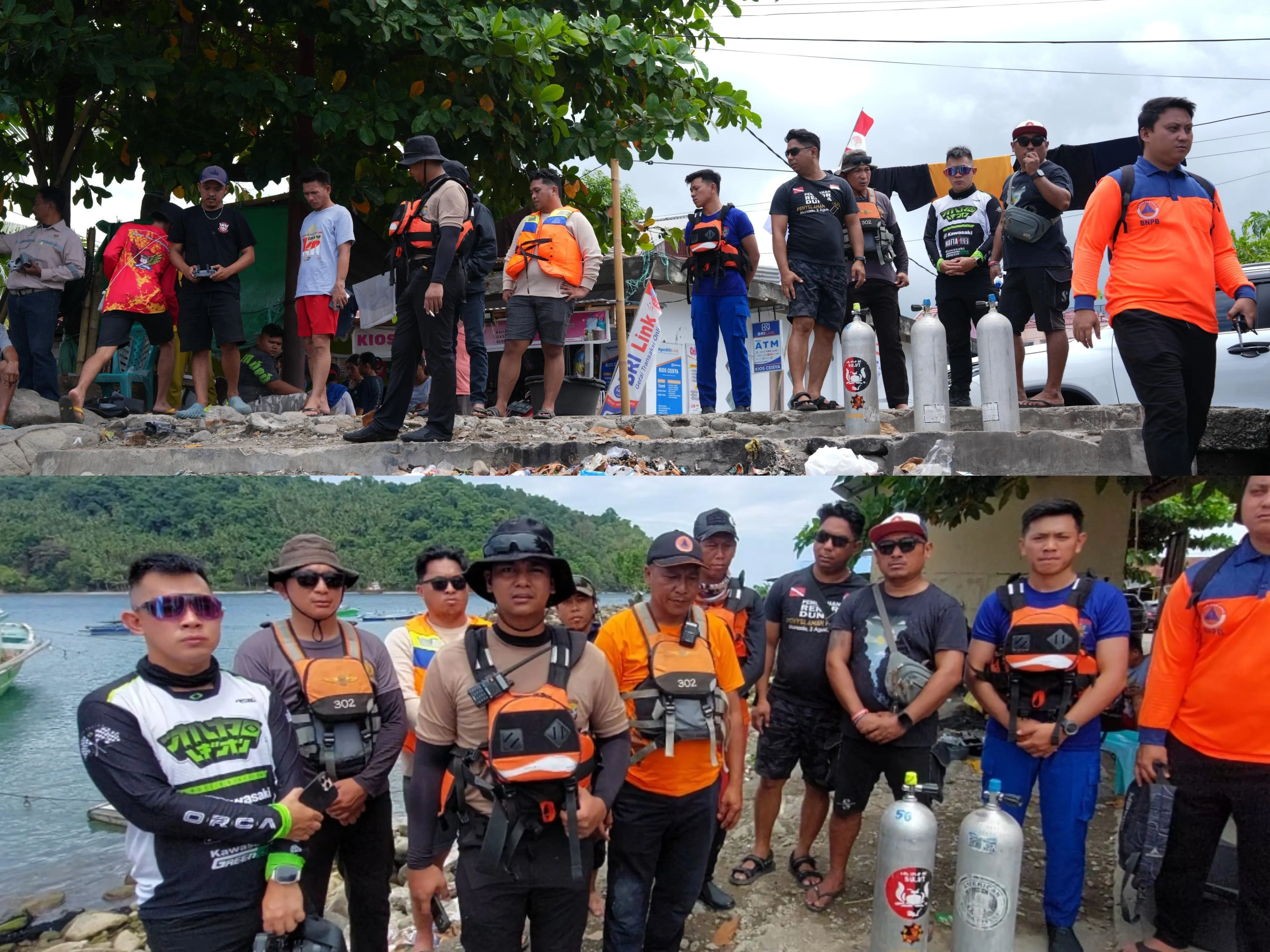 Dua Hari Nelayan Basaan Belum Pulang: Laut Sunyi, Drone & Tim Penyelamat Terus Menyapu Udara