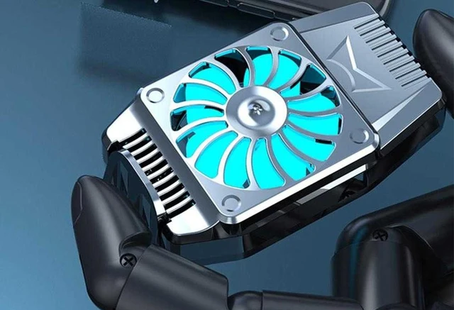 fan cooler HP dengan kipas warna biru