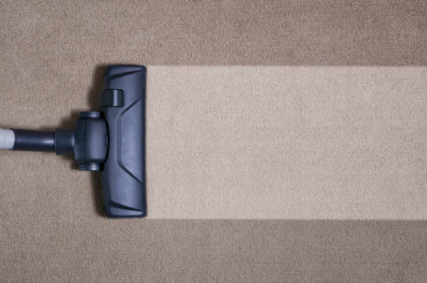 membersihkan karpet menggunakan vacuum cleaner