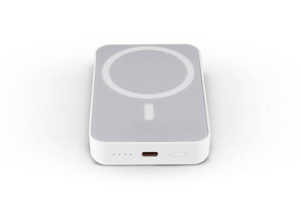 powerbank wireless warna putih abu
