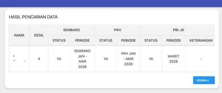 Panduan Cek Status PKH BPNT 2026