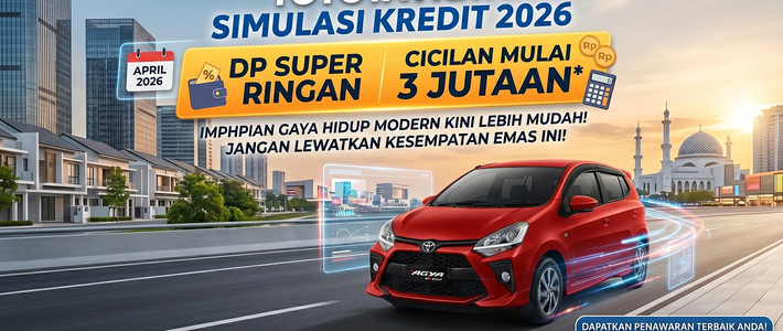 Cicilan Toyota Agya 2026 Mulai 3 Jutaan