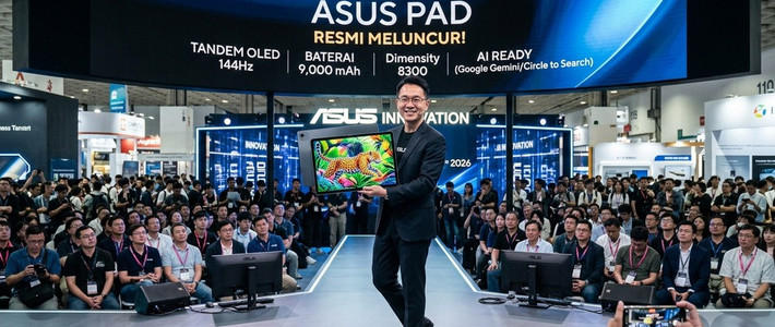 ASUS Pad Resmi Hadir dengan Layar OLED 144Hz dan Baterai 9.000 mAh