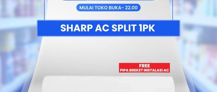 AC Split dan Mesin Cuci Sharp Diskon Besar di Transmart Full Day Sale