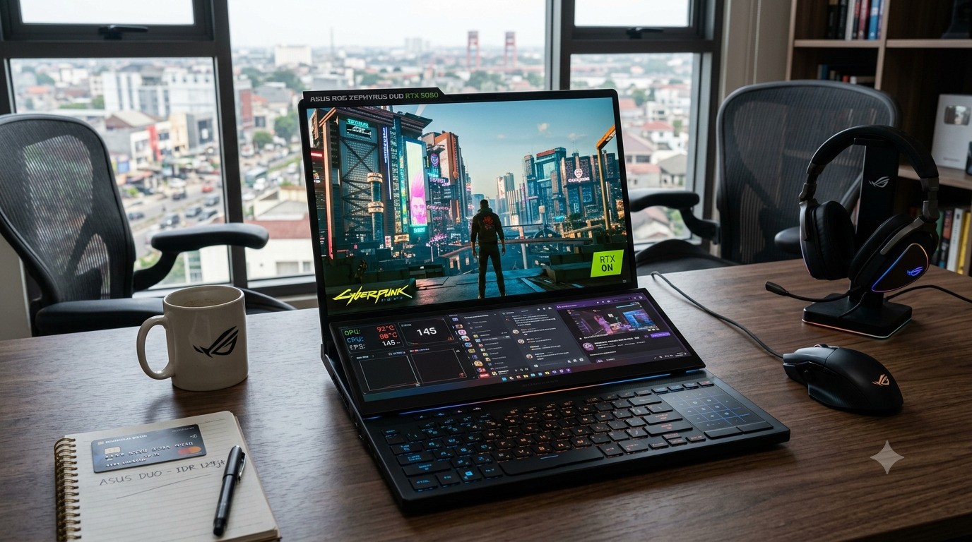 Laptop Flagship Rp129 Juta: Dual OLED dan RTX 5090, Seimbang atau Kebablasan?