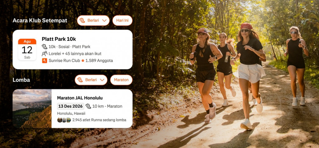 Strava Jadikan Pencarian Race dan Komunitas Lari Satu Pintu