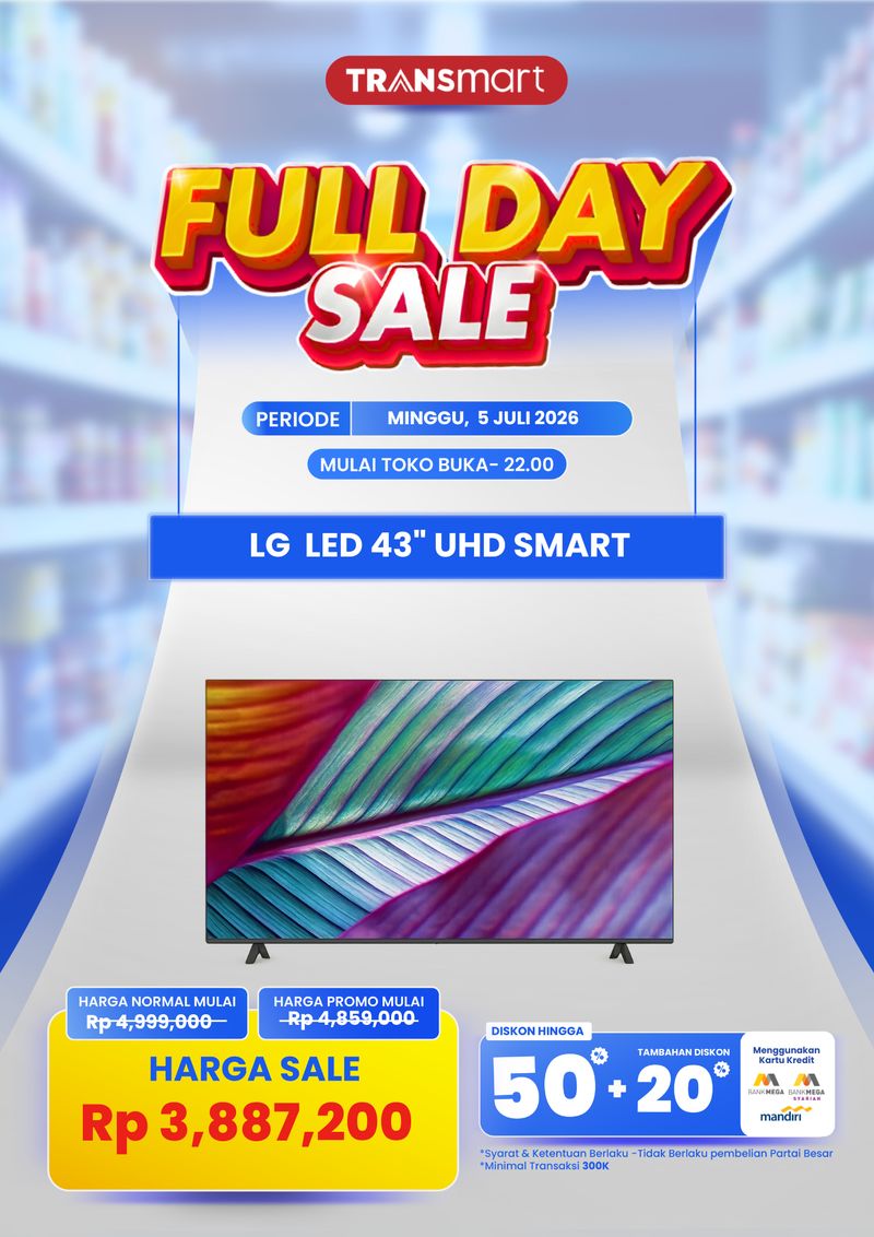 Smart TV LG 43 Inch Turun Drastis di Full Day Sale