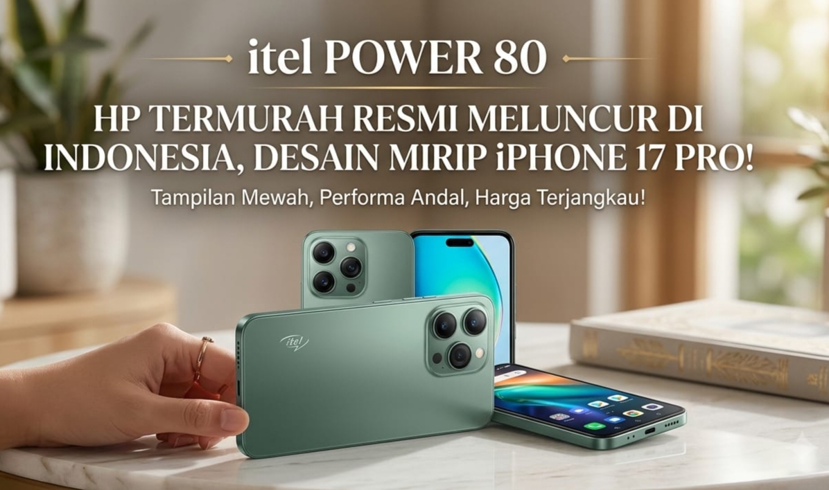 Itel Power 80: Desain Flagship Premium di Harga Rp2 Jutaan