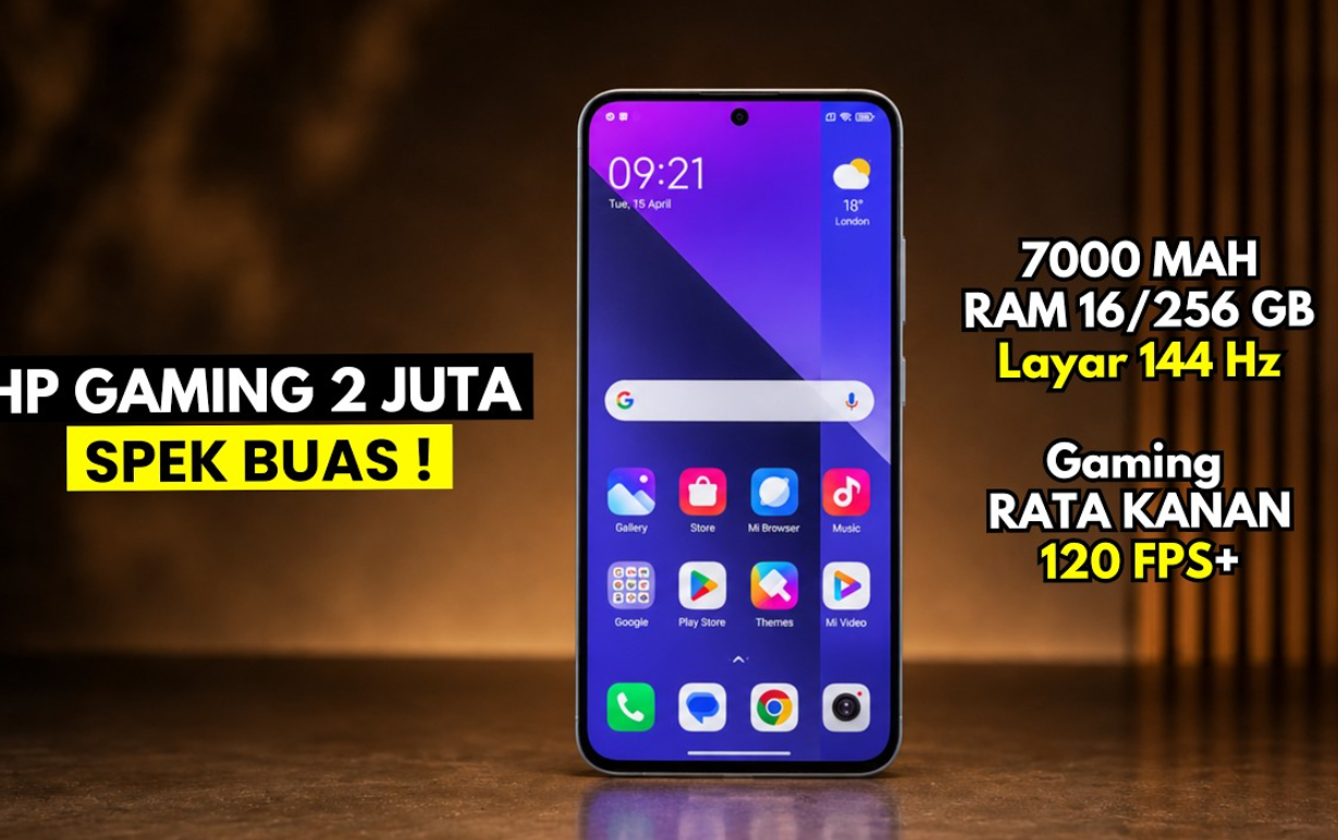 10 Ponsel Gaming Terbaik 2 Juta dengan Layar 120Hz dan Baterai Jumbo