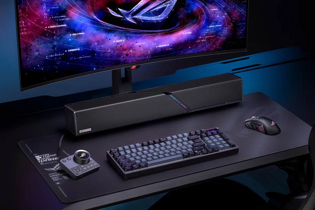 ASUS ROG Gjallar Soundbar Gaming: Dolby Atmos 2.1.2 yang Serius untuk Meja Gamer