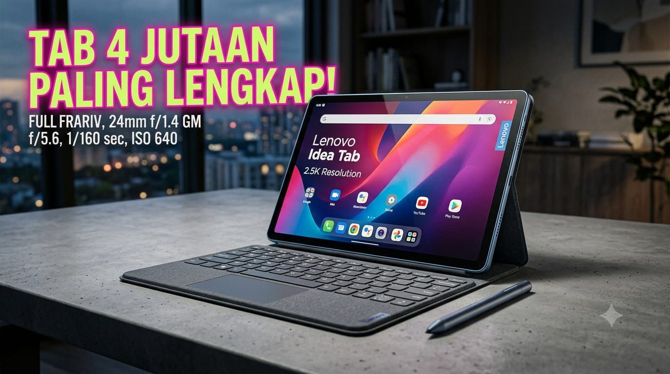 Lenovo Idea Tab: Paket Lengkap Paling Worth It di Kelas Rp4 Jutaan